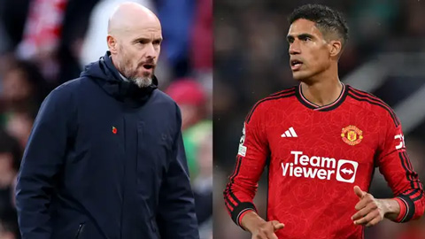 Lộ lý do Ten Hag và Varane 'trở mặt' với nhau