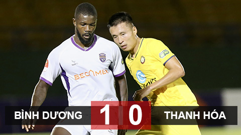 Kết quả B.Bình Dương 1-0 Thanh Hoá: Minh Trọng sắm vai người hùng