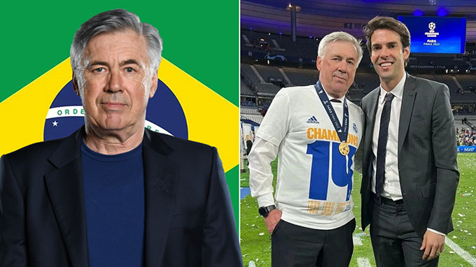 Kaka là cầu nối đưa Ancelotti về với ĐT Brazil