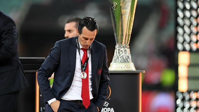 Emery không giành được danh hiệu nào ở Arsenal