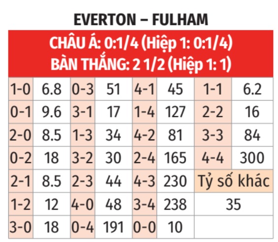 Everton vs Fulham