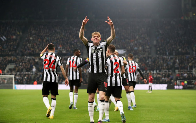 Newcastle đang thể hiện phong độ cao để hướng tới một suất trong top 4