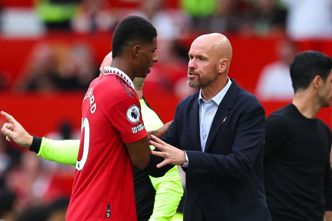 Ten Hag cần mạnh tay với Rashford