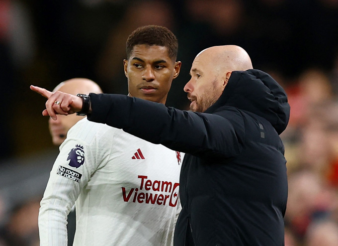 Ten Hag có nhiều điều chỉnh hợp lý trong hiệp 2 như tung Rashford vào sân để tăng cường phản công và giảm áp lực cho hàng thủ