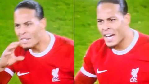 Đội trưởng Virgil van Dijk của Liverpool quát những gì vào mặt trọng tài?