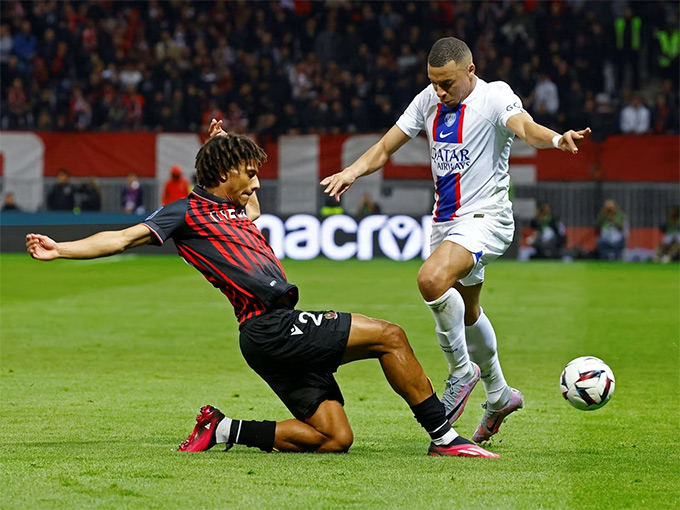 Todibo từng bắt chết Mbappe ở trận Nice thắng PSG 3-2