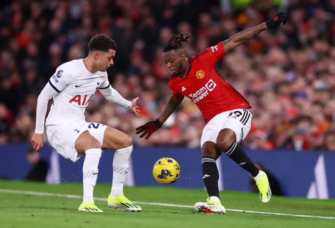 Wan-Bissaka bất ngờ được bố trí đá hậu vệ trái ở trận MU vs Tottenham