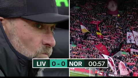 Jurgen Klopp rơi nước mắt chứng kiến trận đấu với Norwich trở thành buổi lễ tri ân ông