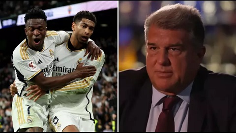 Laporta tố trọng tài thiên vị Real Madrid 3 lần