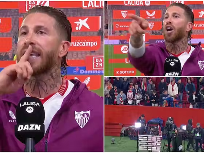 Ramos quát fan trên sóng truyền hình